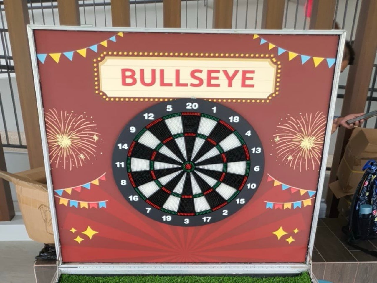 Bullseye Dart carnival game by BounceParkSG
