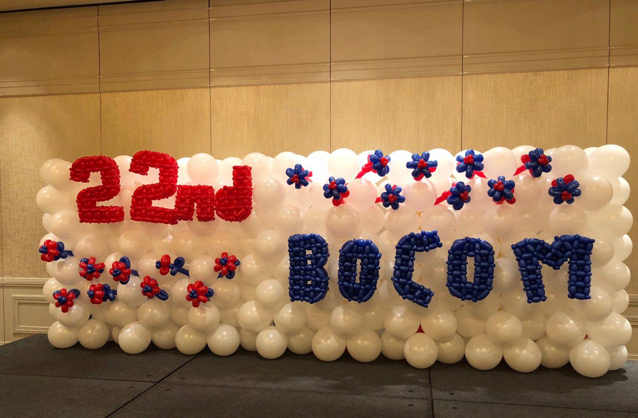 Customized balloon wall by BounceParkSG