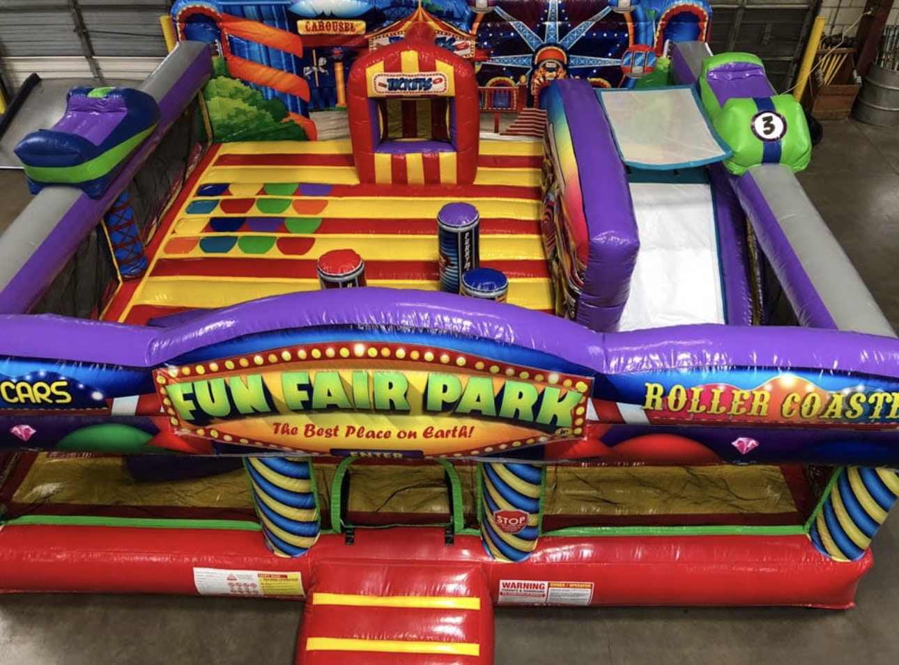 Fun Fair Park themed bouncy castle by BounceParkSG