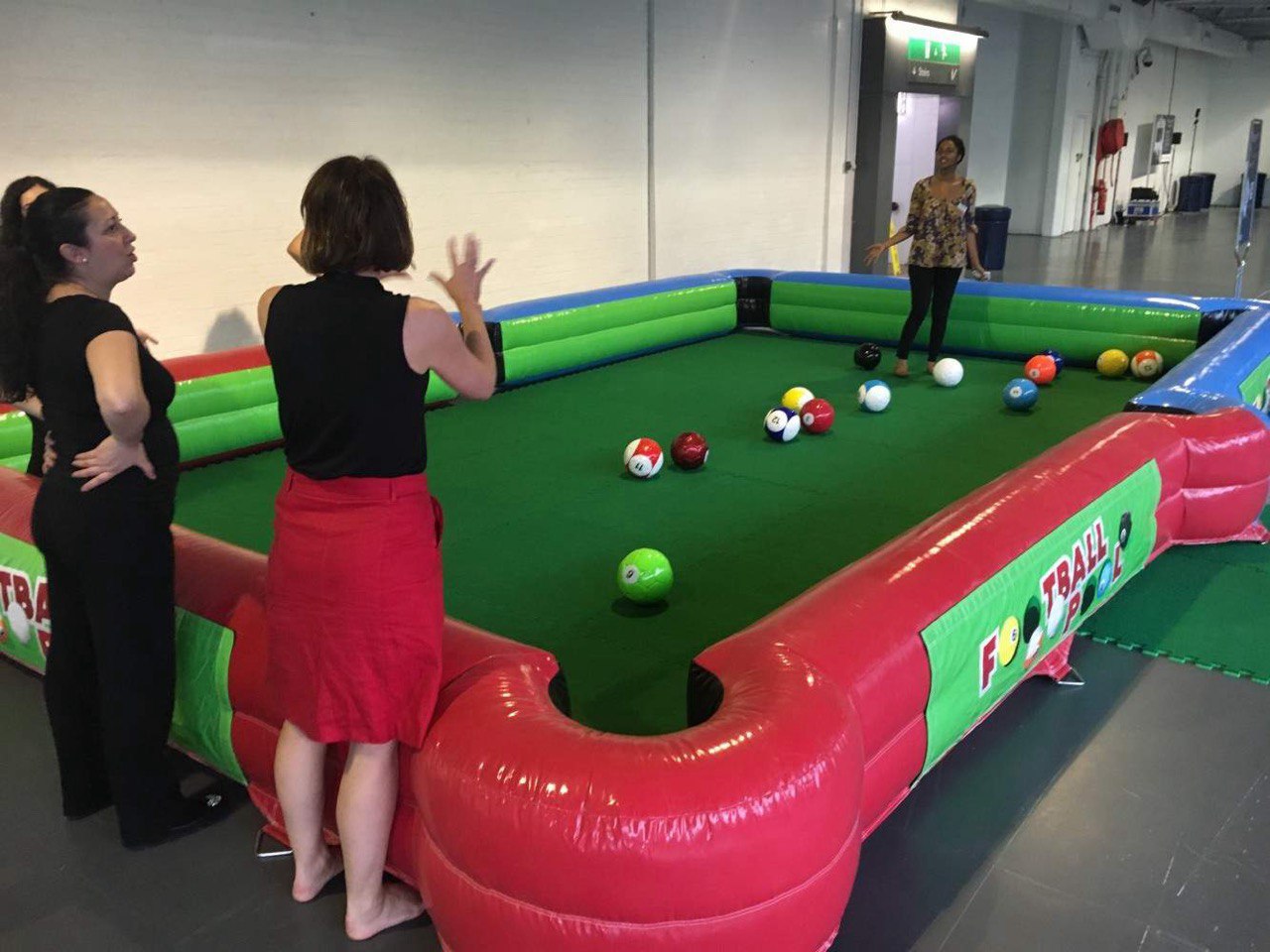 Giant inflatable pool table by BounceParkSG