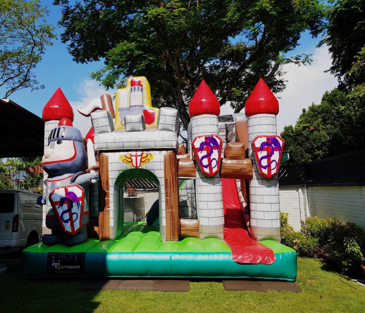 Kingdom City themed bouncy castle by BounceParkSG