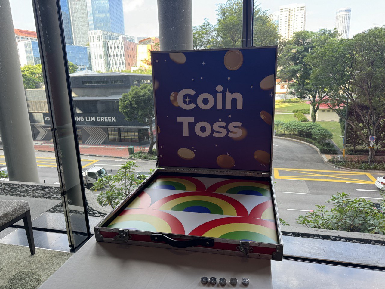 Coin Toss carnival game by BounceParkSG