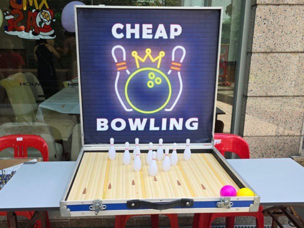 Mini Bowling carnival game by BounceParkSG