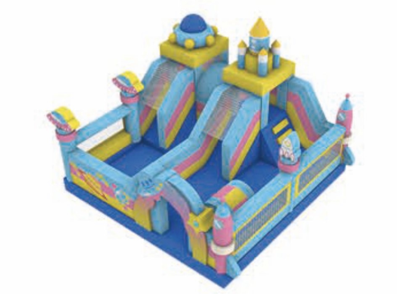 Outer Space Park themed bouncy castle by BounceParkSG