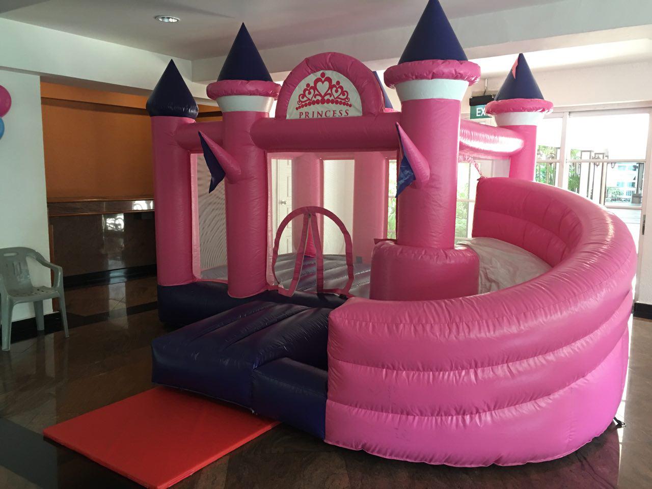 Princess themed bouncy castle by BounceParkSG