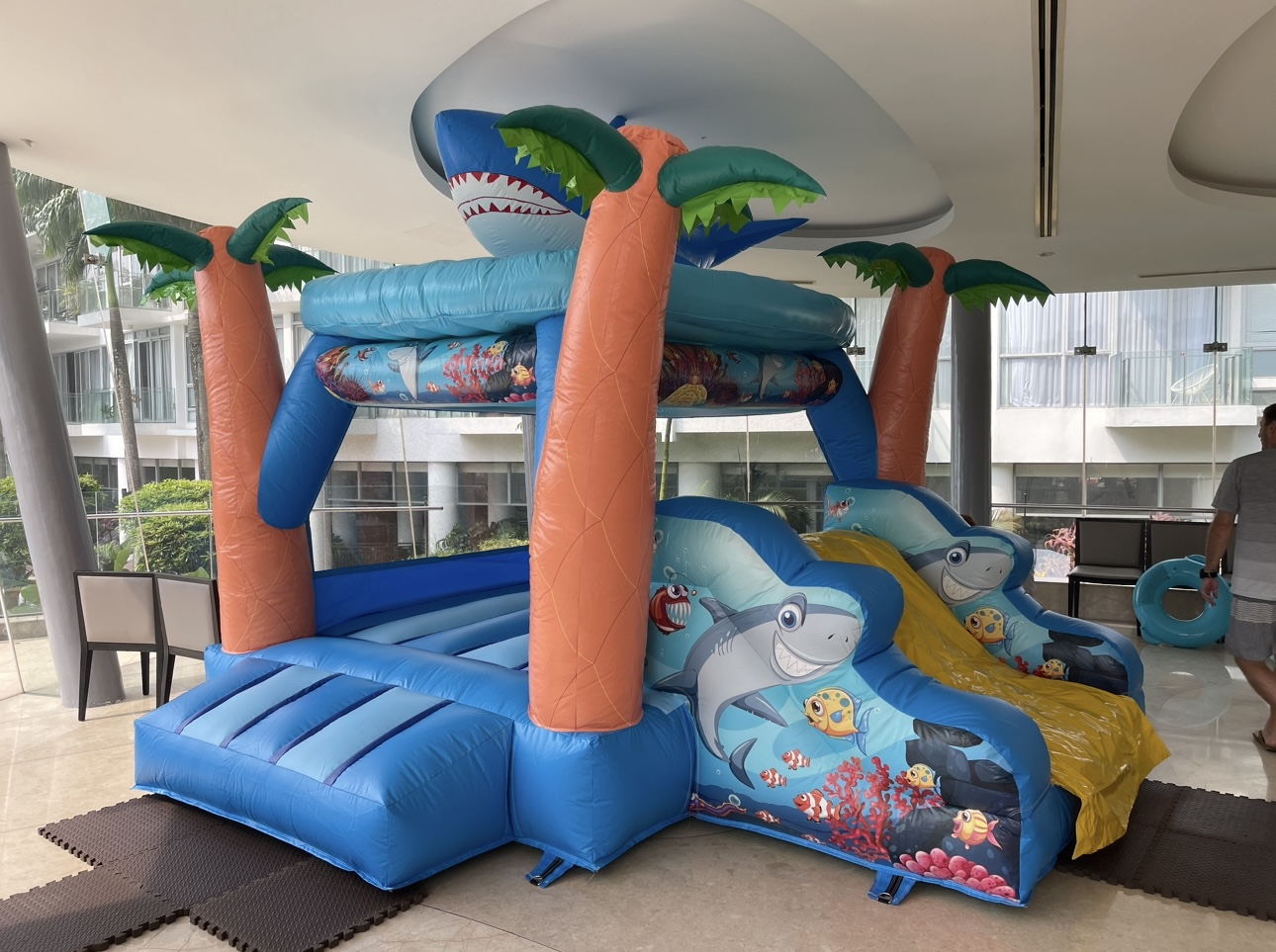 Shark Island bouncy castle by BounceParkSG
