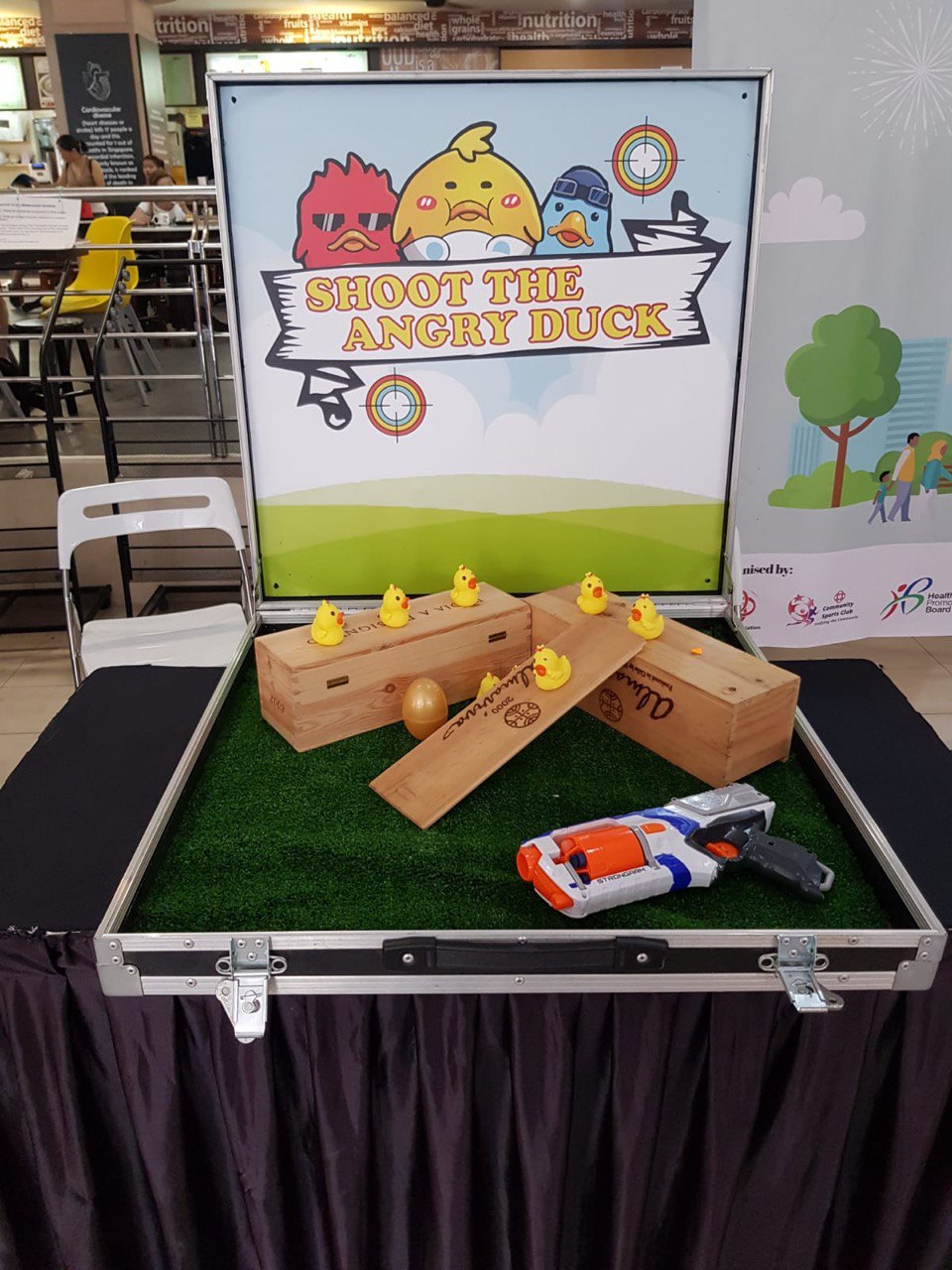 Shoot the Angry Duck carnival game by BounceParkSG