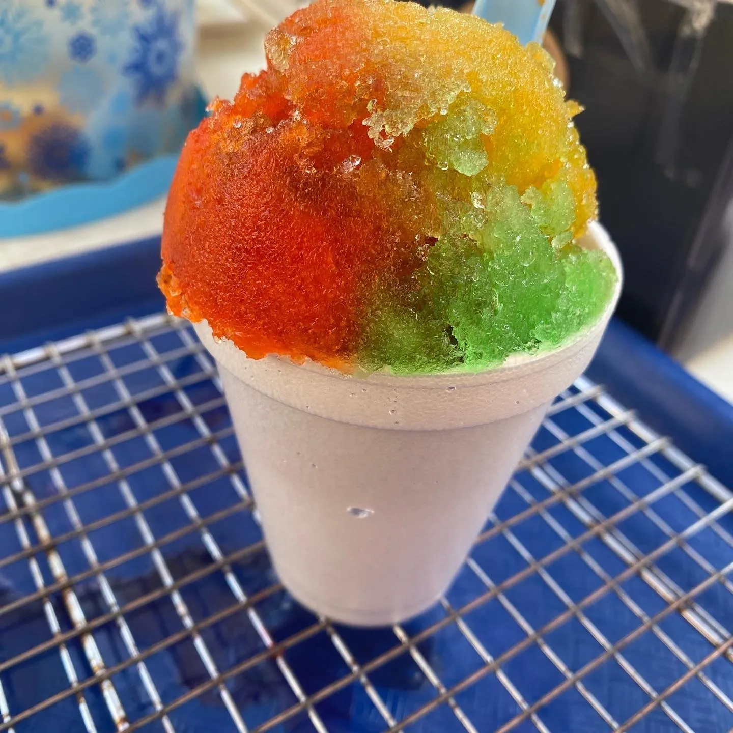Snow cones live station at a BounceParkSG event